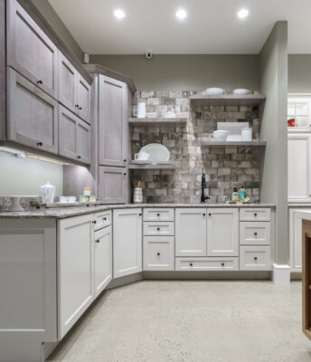 Kitchen cabinetry display at Doylestown Design Showroom