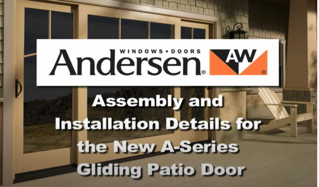 A series Andersen Patio door install