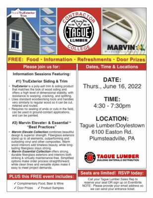 Contractor College in Doylestown — June 16