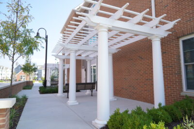 outdoor building materials, gazebo, decking and railing