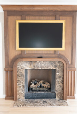 Custom Wood Mantel Design & Fabrication 