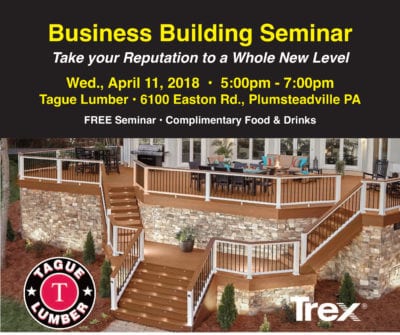 Business Building Seminar for Decking Professionals