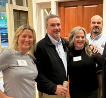 Tague Lumber employees at event at Malvern showroom