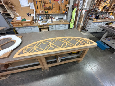 custom windows and transoms for historic home by Tague Custom Mill