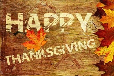Happy Thanksgiving!  Tague Lumber closed for the holiday.
