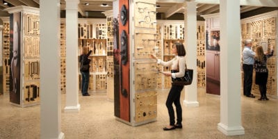 Tague Design Showroom Malvern residential door hardware display showroom