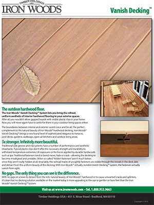 Брошюра Iron Woods Vanish Decking