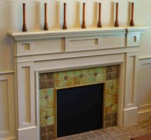Traditional architectural mantel surround