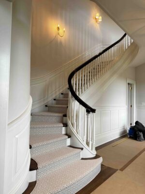 Custom wood stairs and stair parts installation