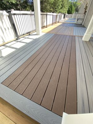 Decking displays at the Tague Showroom in Malvern PA