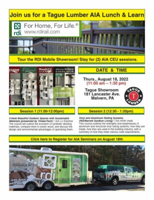 RDI Trailer + AIA Lunch & Learn with (2) CEUs (8/18/22)