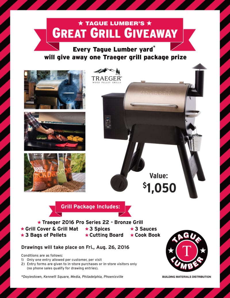 Great Grill Giveaway at Tague Lumber - Tague Lumber