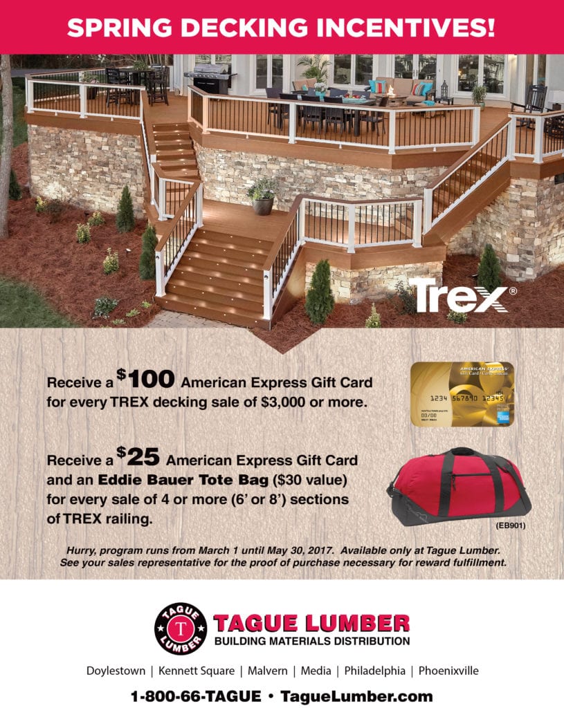 TREX Decking Promotion — Tague Lumber EXCLUSIVE Tague Lumber