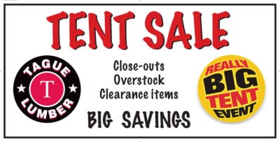 Tent Sale