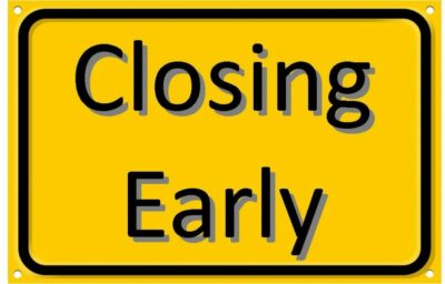 Tague of Phoenixville – Closing Early for Inventory