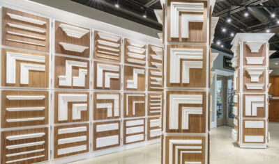decorative trim moulding showroom display