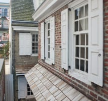 Betsy Ross House - Cedar Shingle Roofing & new entry doors