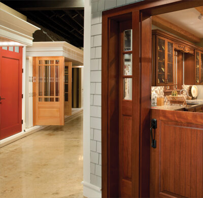 Design Showroom displays of doors