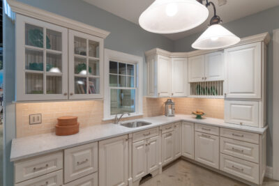 kitchen cabinet display at Tague Design Showroom