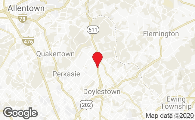 map of Doylestown Design Showroom